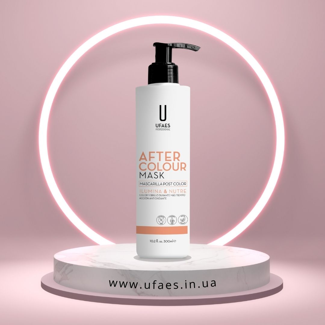 5UF1401RCPC_MC_AFTERCOLOUR_UFAES_300ML Маска для фарбованого волосся Post Color Mask UFAES 300 мл - Зображення 1