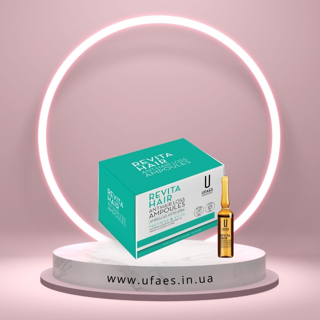 AMP_REVITAhair_UFAES Ампули проти випадіння волосся Anticaida UFAES 12x10 мл - Зображення 1