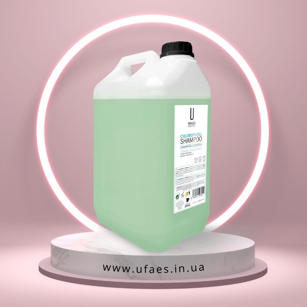 CH_Clorofila_UFAES_5L Шампунь з хлорофілом CH Menta-Clorofila UFAES, 5000 мл - Зображення 1