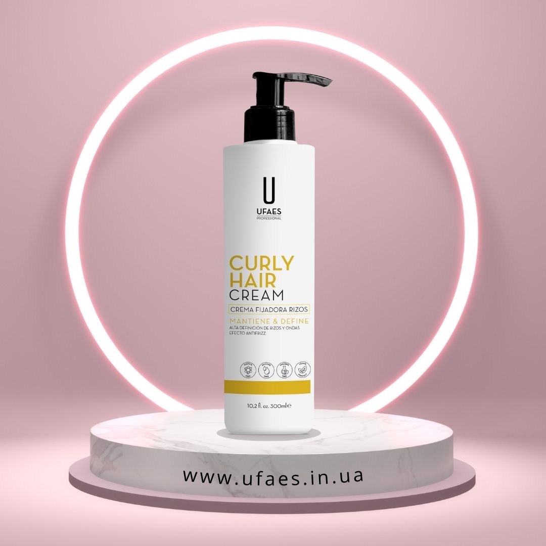 CR_CURLYHAIR_UFAES_300ML Крем для кучерявого волосся - Curly Hair Cream UFAES 300 мл - Зображення 1
