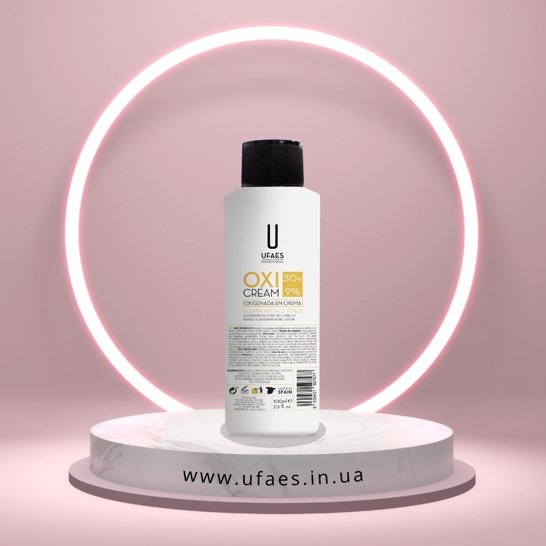 CR_OXI30_UFAES_100ML Окислювальна емульсія 30 VOL Crema UFAES, 100 мл - Зображення 1