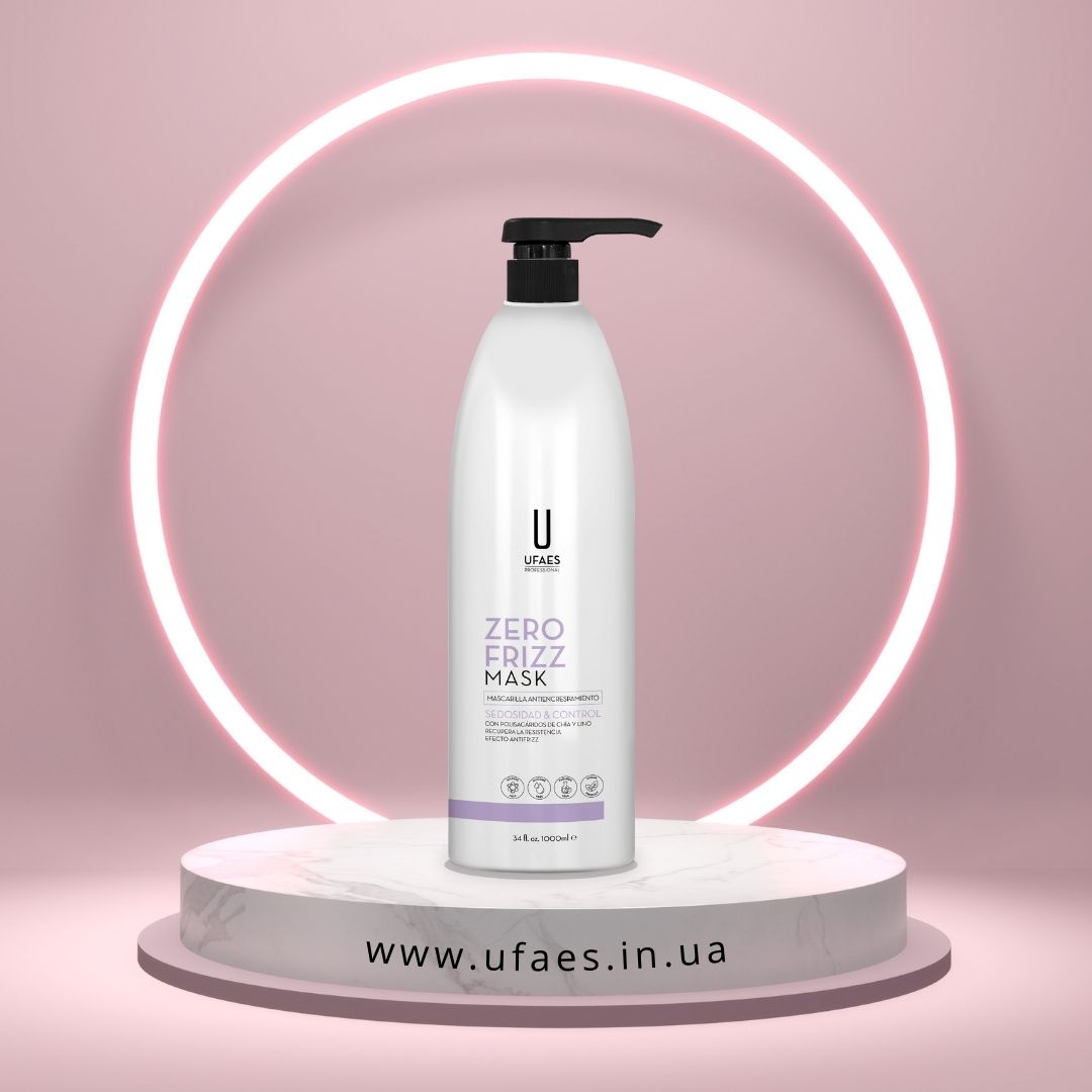 MC_ZEROFRIZZ_UFAES_1L Маска проти пухнастості волосся Zero Frizz Mask UFAES 1000 мл - Зображення 1
